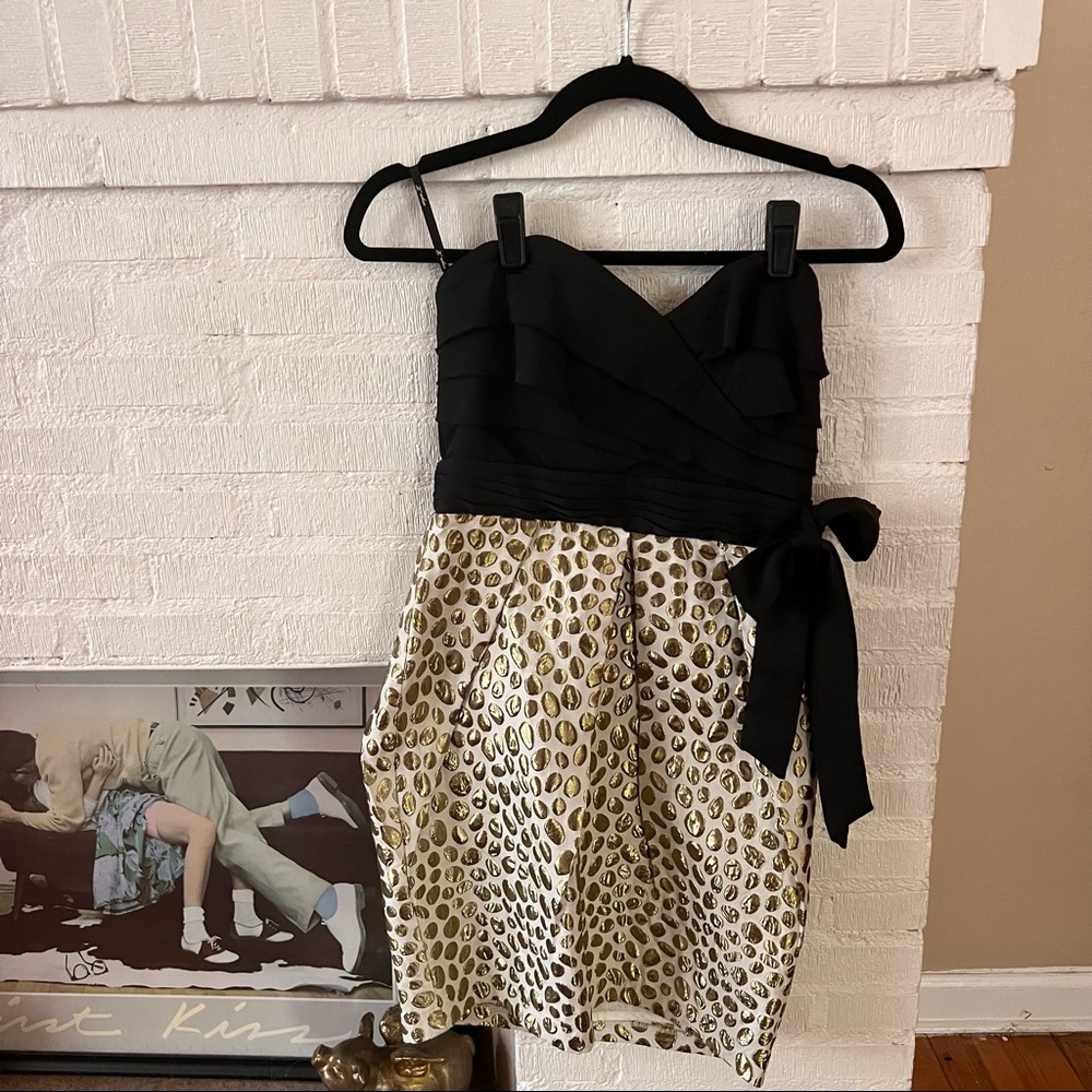 Black & Gold cocktail dress